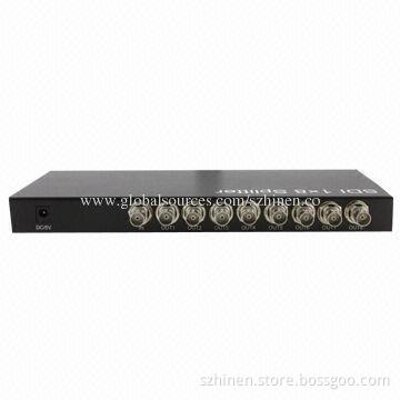 Transfer 1 SDI Signal to 8 Monitors Simultaneously SDI Splitter, 270Mbps to 2.97Gbps Data Rate